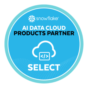 Snowflake AI Data Cloud Products Partner Select badge